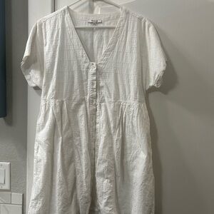 Madewell Eyelet White Dress